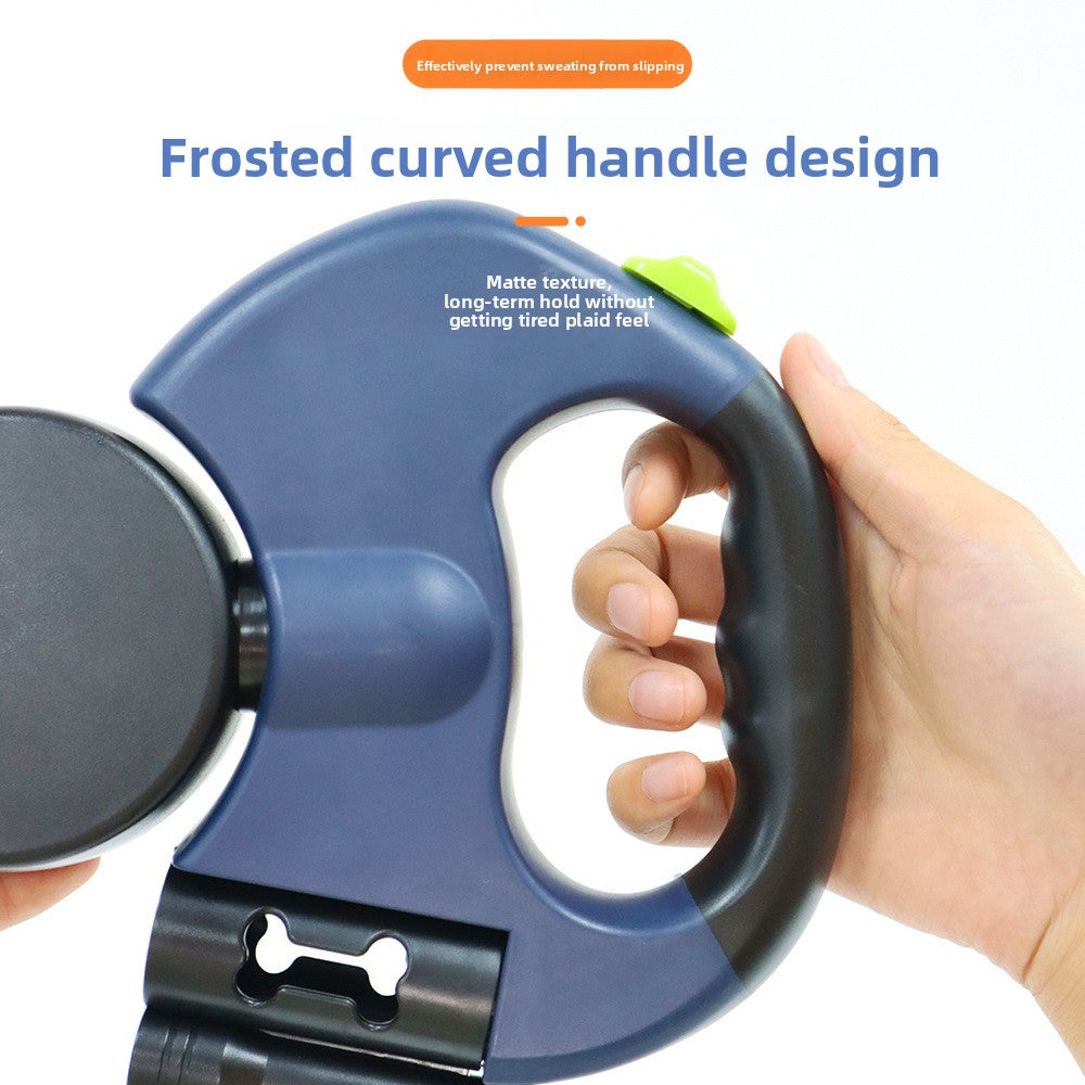 Flexi Paw - Dual Dog Leash with Tangle-Free Swivel & LED Light